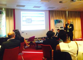 Y. Hoyles (IATA), A. Jorre (Amadeus) et S. Marchon (GBTA France)