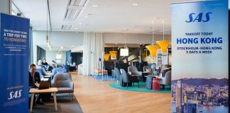Le salon SAS affiche un nouveau visage à Stockholm Arlanda