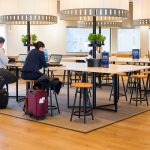 The lounge renovated by Scandinavian Airlines at Stockholm airport