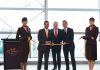 James Hogan, Hareb Almuhairy and Martin Drew open the show at JFK