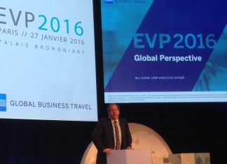 Bill Glenn, Pdg d'American Express GBT, a inauguré ce 25ème EVP Bill Glenn, Pdg d'American Express GBT, a inauguré ce 25ème EVP
