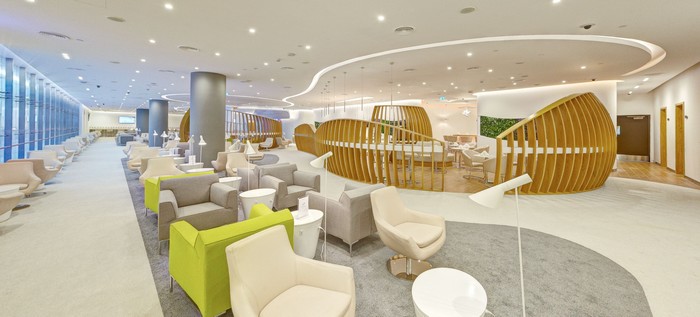 the new SkyTeam lounge has just opened its doors in Dubai