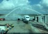 Singapore Airlines celebrates the delivery of its first A350
