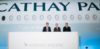 La cérémonie officielle dédiée au 1er A350 de Cathay Pacific a et lieu le 30 mai