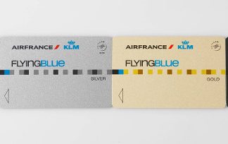 Panel des cartes du programme de fidélité Flying Blue
