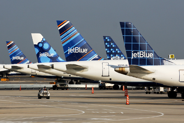 Aircraft operated by JetBlue