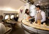 Emirates A380 lounge bar