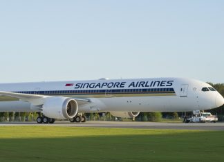Un avion de Singapore Airlines