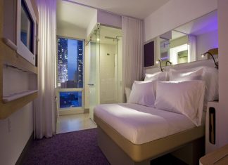 Glasgow Yotel New York cabine