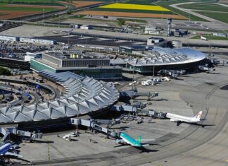 Vue de l'aéroport de Lyon-Saint-Exupéry. (Photo: aéroport de Lyon-VINCI)