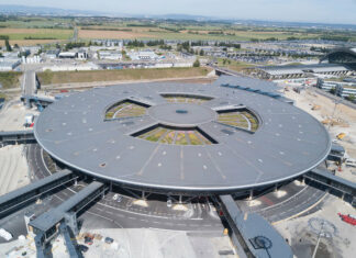 Lyon-Saint Exupéry sera l’aéroport pilote de la collaboration entre Airbus, Air Liquide et Vinci Airports pour le déploiement des infrastructures nécessaires aux avions à hydrogène. (c) Vinci Airports