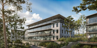 Futur site de Newton Offices à Sophia Antipolis, près de Nice.@CourtinRealEstate