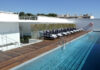 The rooftop swimming pool at Hotel Indigo in Cagnes-sur-Mer.