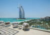 View of the Burj Al Arab from the Royal Penthouse at the Jumeirah Al Naseem.