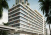 Facade of the citizenM Miami World Center.