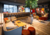 Lobby of the Intercity Zurich Airport.