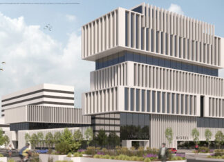 Futur hôtel Innside Madrid Valdebebas, du groupe espagnol Melia.