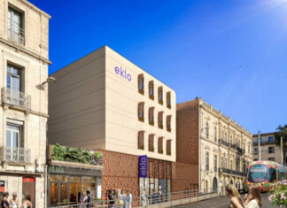 Façade du futur Eklo Montpellier.
