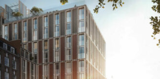 Façade du futur Mandarin Oriental Londres Mayfair.