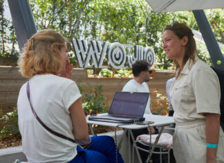 Wojo a proposé un lieu de coworking éphémère à Roland Garros, pendant les qualifications du tournoi. (c) Samuel Guigues