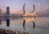Les Katara Towers, hébergeant les luxueux Raffles et Fairmont Doha.