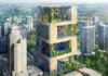 Le Pan Pacific Orchard Singapour, subdivisé en quatre terrasses luxuriantes.