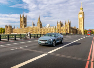 A partir de janvier, Hertz va proposer aux chauffeurs Uber un choix de véhicules électriques, notamment des modèles de Tesla et de Polestar (ici en photo).