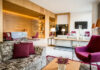 Lobby de l'hôtel Avani Avenida Liberdade à Lisbonne, jusqu'ici le seul établissement de la marque lifestyle en Europe.