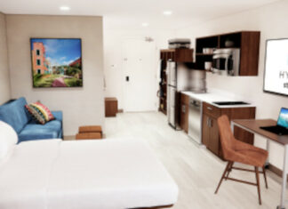 Chambre prototype des futurs Hyatt Studios.