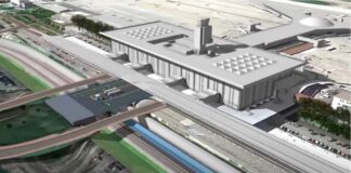 A simulation of the future railway station at Basel-Mulhouse Euroairport (Photo: DR) A simulation of the future railway station at Basel-Mulhouse Euroairport (Photo: DR)