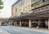 La façade de la gare de Lyon, à Paris, en passe d'être rénovée.