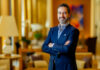 Javier Aguila, président de la région Europe-Moyen-Orient et Afrique du groupe Hyatt, interviewé au Park Hyatt Paris (ici en photo).