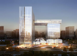 Le futur Hilton Shanghai Jing'an, au sein du Shibei Hi-Tech Park, un des six projets en Chine annoncés par Hilton.