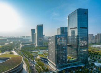 Le Novotel Xi'an Aden, intégré au projet China Merchants Silk Road Centre.