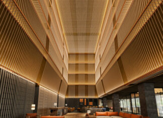 Lobby du Hilton Kyoto, une des 24 ouvertures les plus attendues par le groupe Hilton en 2024.