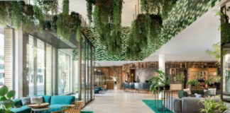 Lobby du Hyatt Regency Amsterdam.