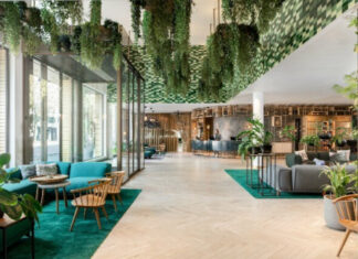 Lobby du Hyatt Regency Amsterdam.