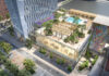 Le futur Signia by Hilton Indianapolis s'invite dans l'expansion du centre de congrès de la ville. (c) Ratio Architects