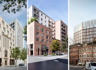 De gauche à droite, les futurs Staybridge Suites Anvers, Budapest – Parkside et Belfast.