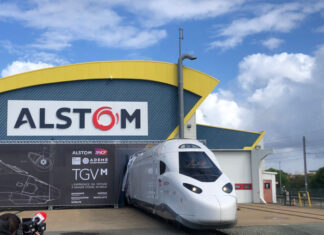 le site Alstom d’Aytré où une partie de la construction des TGV M est réalisée.