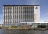 Le Hilton Munich Park, au sein du complexe d'affaires Tucherpark.