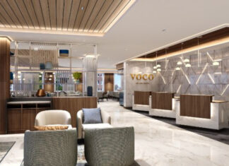 Epicentre de la tech suédoise à Stockholm, le quartier de Kista accueille un hôtel Voco, intégré au complexe de bureaux Nordic Forum.