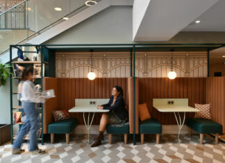 Lobby du Citadines Les Halles Paris, récemment rénové.