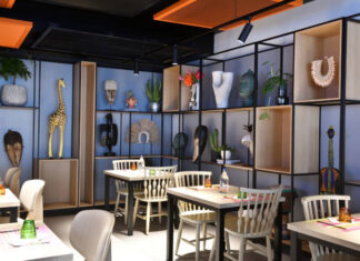 Restaurant de l'ibis Styles Plateau à Abidjan.