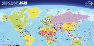 Les risques dans le monde présentés en plusieurs cartes par International SOS.
