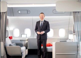 Ben Smith à bord de la Première d'Air France version 2025 (C) Eliot Blondet for Air France
