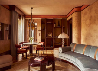 Living Room d'une des suites de l'Orient Express La Minerva à Rome © Alexandre Tabaste