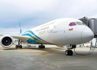 Boeing 787-9 Dreamliner d'Oman Air (Photo: Oman Air)