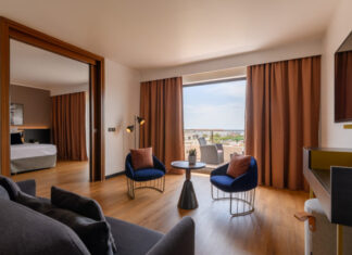 Chambre de l'hôtel Villa M Marseille.