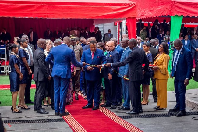 Inauguration of the Kempinski by the President of the Republic of Congo, Denis Sassou Nguesso.